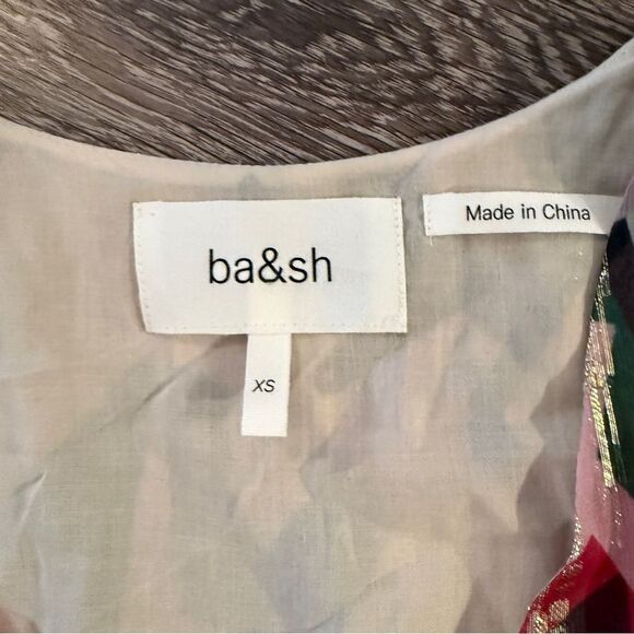 Ba&sh Beryl Silk-Blend Faux-Wrap Dress - Picture 4 of 7